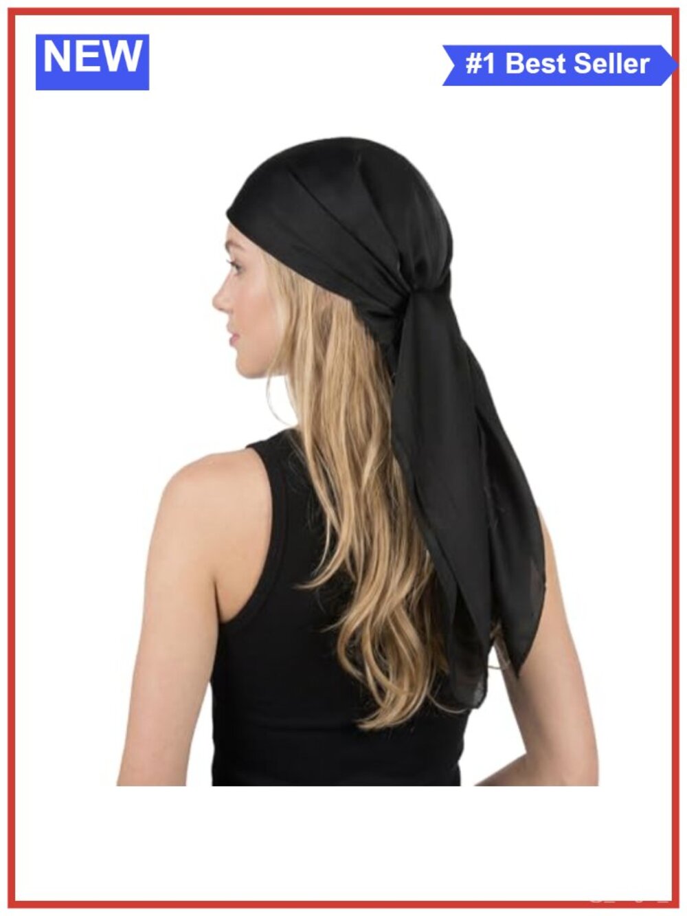 Large 35 Inch Square Head Scarf Silky Soft Polyester Hair Scarf Bandana